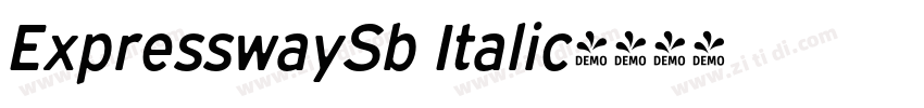 ExpresswaySb Italic字体转换 ExpresswaySb Italic字体转换